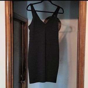 Express Bodycon Lined Black Dress